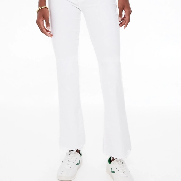 New with tags Mother denim white the hustler ankle fray the fairest of all 24 - Picture 2 of 8